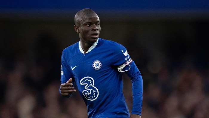 LONDON, ENGLAND - APRIL 01:    Ngolo Kante of Chelsea during the Premier League match between Chelsea FC and Aston Villa at Stamford Bridge on April 01, 2023 in London, England. (Photo by Visionhaus/Getty Images)