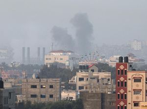 Penampakan Roket-roket Hamas Hunjam Israel Penampakan Roket-roket Hamas Hunjam Israel