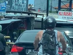 Viral Bule Naik Motor Berpelat Merah Milik Kades di Bali