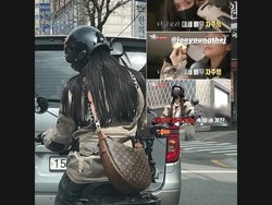 Aktris The Glory Tertangkap Naik Motor Tuai Pujian, Pakai Tas Louis Vuitton