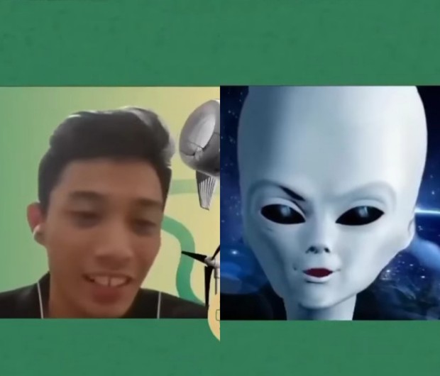 Cuplikan video viral Imroatus alien/Foto: Instagram.com/folkative imroatus alien