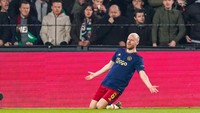Feyenoord vs Ajax dimainkan di semifinal Piala KNVB. Klaassen menyumbang gol dalam kemenangan Ajax dengan skor 2-1. Foto: Getty Images/BSR Agency