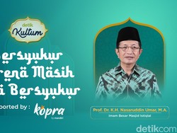 detikKultum Nasaruddin Umar: Pentingnya Bersyukur kepada Allah SWT