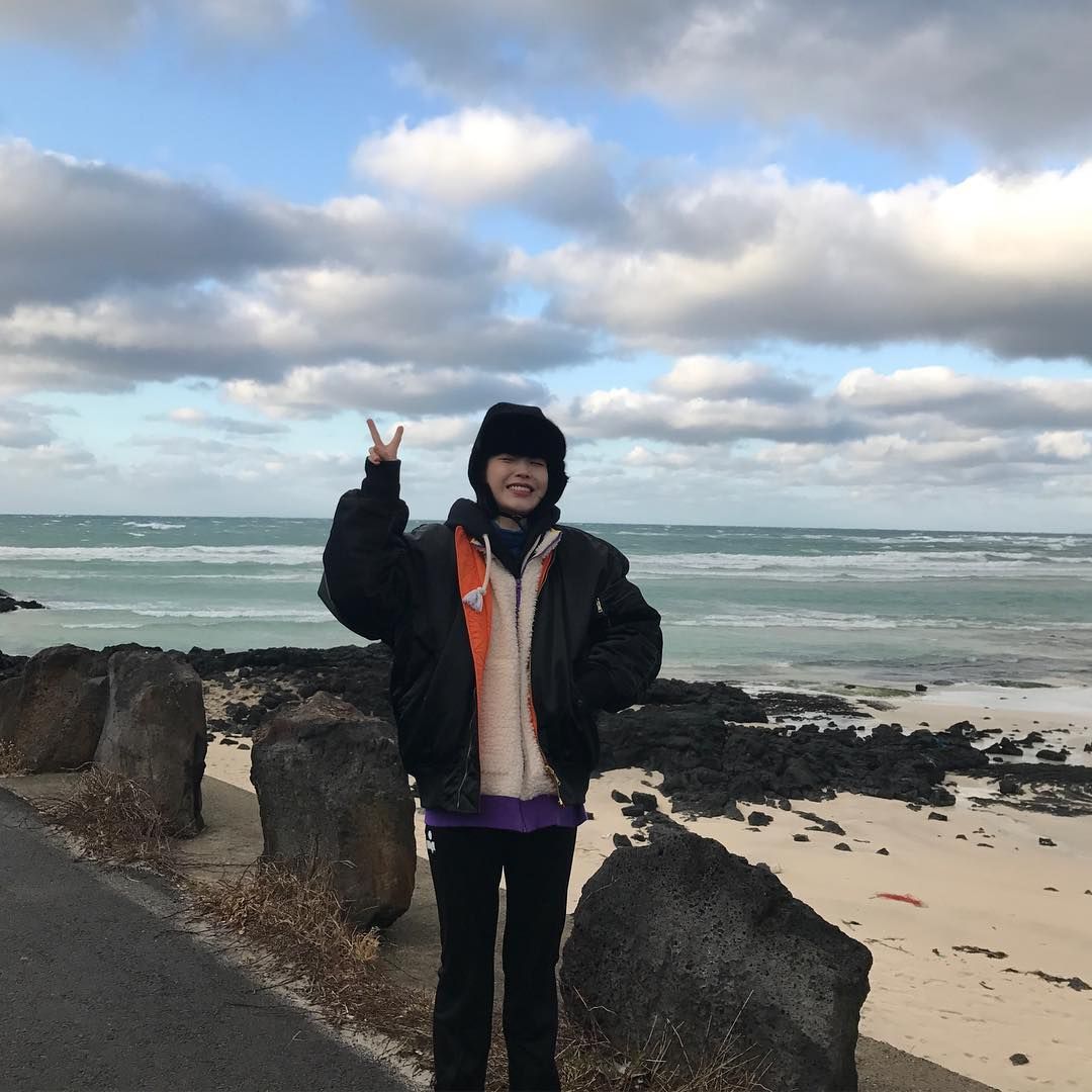 IU saat di pantai/Sumber: IG @dlwlrma