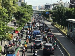 Penampakan Kepadatan di Jl Salemba Raya Arah Pasar Senen Jakpus Pagi Ini