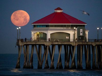 Melihat Fenomena Pink Moon di Langit Penjuru Dunia
