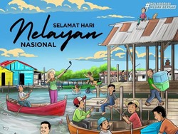 Ketua Nahyan Asyik Mancing Muncul di Poster Bobby soal Hari Nelayan