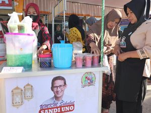 Relawan Sandiaga Pekanbaru Gelar Bazar Bantu UMKM Jualan Saat Ramadan