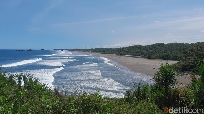 Pantai Pasir Lasih Pangandaran. (Foto: Aldi Nur Fadillah/detikJabar)