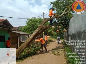 Angin Kencang Terjang Cileungsi Bogor, 81 Rumah Rusak
