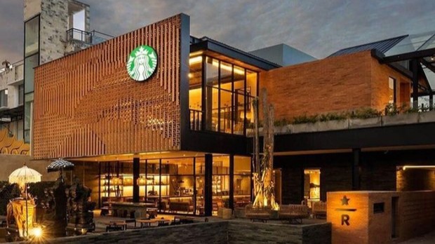 Bagian depan Starbucks Reserve Dewata/Foto: Instagram.com/starbucksdewata Gerai Starbucks paling indah di Asia