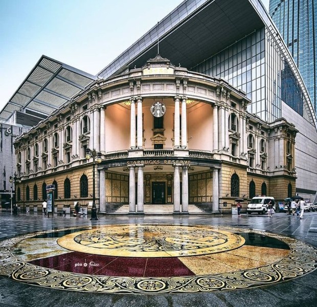 Bagian depan Starbucks Reserve Roastery Tianjin/Foto: Instagram.com/starbucksreservetianjin Gerai Starbucks paling indah di Asia