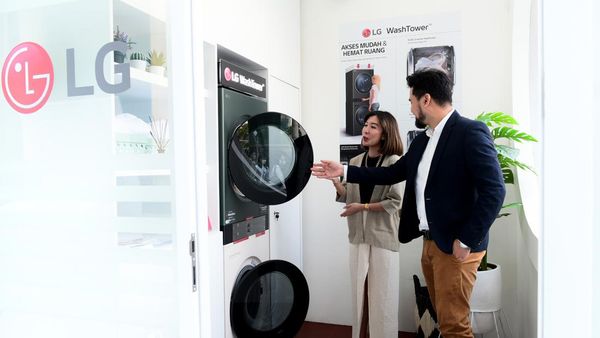 LG Kenalkan Mesin Cuci Bertumpuk Hemat Ruang