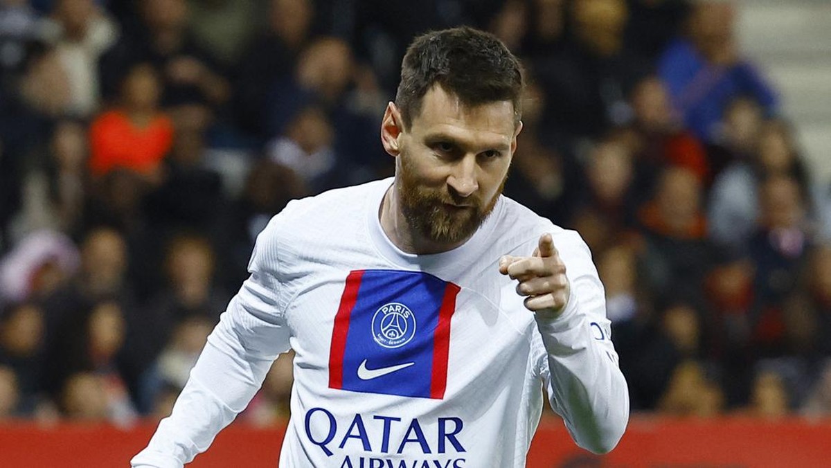 Lionel Messi di laga Nice vs PSG. (Foto: REUTERS/ERIC GAILLARD)