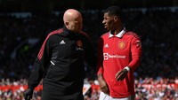 Cederanya Rashford, apalagi jika ia harus menepi selama beberapa waktu, bakal jadi kehilangan besar buat the Red Devils yang masih mengejar trofi Liga Europa dan Piala FA. Foto: Getty Images/Stu Forster