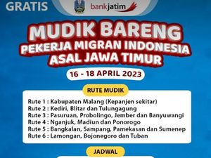 Info Rek! Pemprov Jatim Buka Mudik Gratis untuk Pekerja Migran Info Rek! Pemprov Jatim Buka Mudik Gratis untuk Pekerja Migran