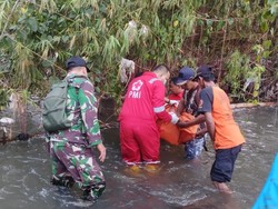 Mayat Bayi Tanpa Kepala Ditemukan di Sungai Bedog Bantul