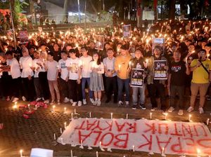 Potret 1.000 Lilin, Doa dan Syukur untuk Sepakbola Indonesia