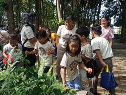 Perayaan Paskah GKPB Immanuel Tabanan, Anak-anak Antusias Berburu Telur