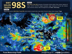 BMKG Imbau Waspada, Ini Dampak Bibit Siklon 90W dan 98S di Dekat RI
