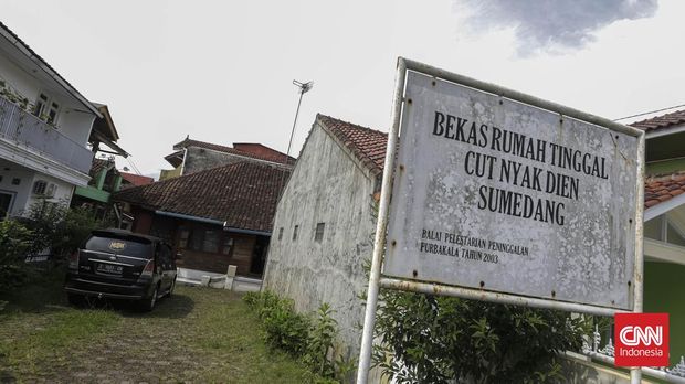 Bekas rumah tinggal Cut Nyak Dhien, saat diasingkan di Sumedang, Kamis, 23 Maret 2023. CNN Indonesia/Adhi Wicaksono