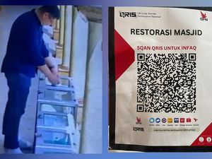 Rekaman CCTV Pria Ganti QRIS Kotak Amal Masjid ke Rekening Pribadi Rekaman CCTV Pria Ganti QRIS Kotak Amal Masjid ke Rekening Pribadi