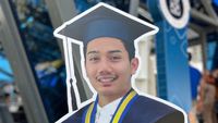 7 Potret Wisuda Eril di ITB, Resmi Sandang ST dengan IPK 3,26