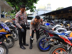 127 Motor Berknalpot Brong Diamankan Selama Ramadhan di Tuban