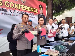 Dua Bandit Jalanan Surabaya 11 TKP Keok, Bawa Sajam Tega Lukai Korban