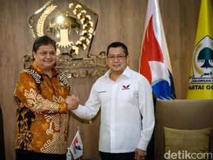 Usai Prabowo, Hary Tanoe Sowan ke Airlangga di Markas Golkar Usai Prabowo, Hary Tanoe Sowan ke Airlangga di Markas Golkar