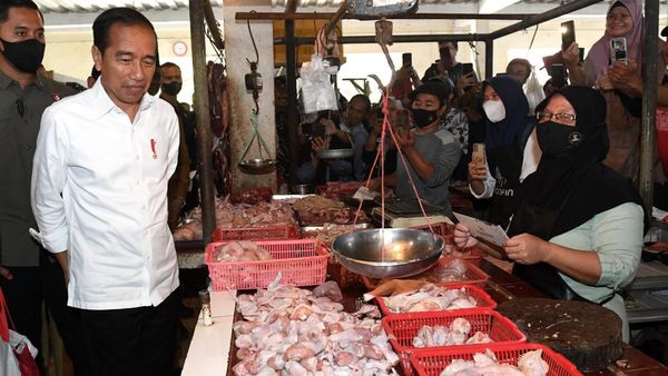 Blusukan ke Pasar di Banten, Jokowi Temukan Perbedaan Harga Bawang