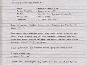 Contoh CV Tulis Tangan yang Lengkap Agar Dilirik HRD