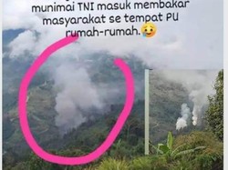 KKB Papua Bakar Rumah Warga di Intan Jaya, Sebar Hoax TNI Lakukan Pembakaran