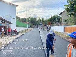 Sempat Diprotes, Jl AMD Lintas Timur Pandeglang yang Rusak Kini Diperbaiki