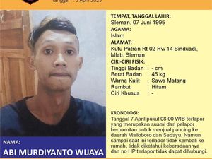 Bantu Cari Lur! Pria Sleman Ini Hilang Tak Ada Kabar Berhari-hari