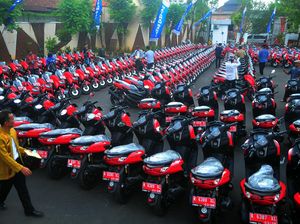 Ratusan Kades di Jepara Dapat Motor Baru, Telan Dana Rp 5,8 Miliar