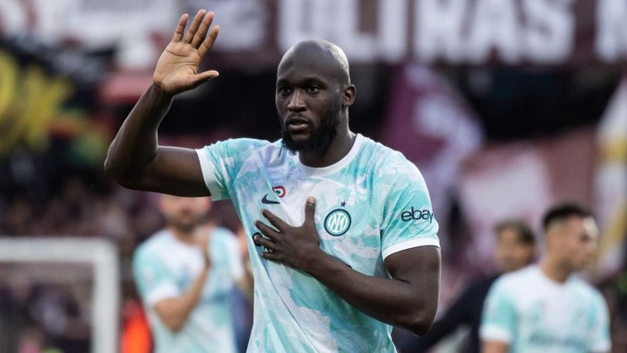 SALERNO, ITALY - APRIL 07: Romelu Lukaku of FC Internazionale after the Serie A match between Salernitana and FC Internazionale at Stadio Arechi on April 07, 2023 in Salerno, Italy. (Photo by Ivan Romano/Getty Images)