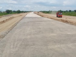 Ruas Tol Jogja-Solo hingga STA 7 Polanharjo Sudah Dicor untuk Arus Mudik