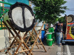 Penjual Beduk Musiman Mulai Menjamur Jelang Lebaran