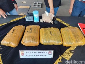 4,4 Kg Ganja Asal Sumsel Gagal Beredar di Bandung Raya