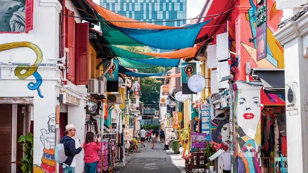 Suasana Haji Lane, Singapura