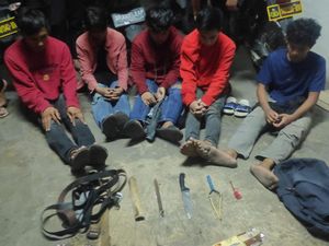 5 Remaja di Makassar Serang Warga dengan Busur Panah dan Pisau Ditangkap