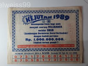 Kolektor Kupon SDSB Kenang Kisah Pria Kaya Mendadak Dapat Rp 1 M Kolektor Kupon SDSB Kenang Kisah Pria Kaya Mendadak Dapat Rp 1 M