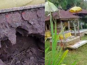 Palinggih Pura Cemara Geseng Dirusak, Pelaku Diduga Incar Logam Mulia