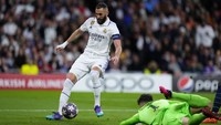 Di babak pertama, keunggulan didapat lewat gol Karim Benzema. AP/Manu Fernandez  