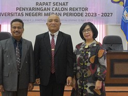 Rapat Senat Tetapkan 3 Calon Rektor Unimed, Ini Daftarnya