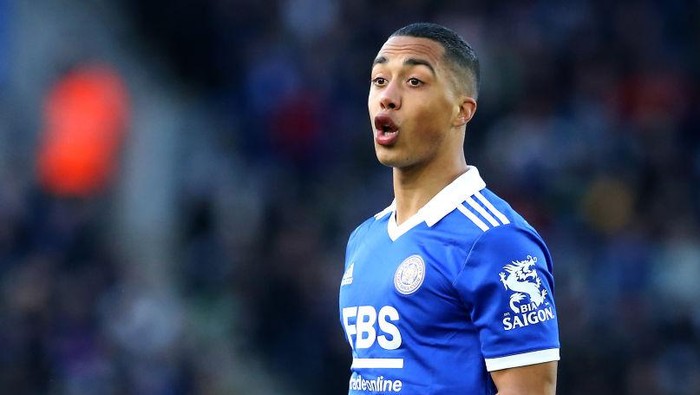 LEICESTER, ENGLAND - FEBRUARY 25:  Leicester Citys Youri Tielemans during the Premier League match between Leicester City and Arsenal FC at The King Power Stadium on February 25, 2023 in Leicester, United Kingdom. (Photo by Stephen White - CameraSport via Getty Images)