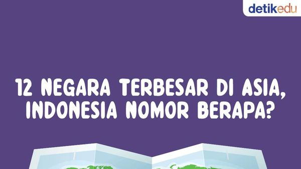 Infografis: 12 Negara Terbesar di Asia, Indonesia Nomor Berapa?