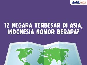 Infografis: 12 Negara Terbesar di Asia, Indonesia Nomor Berapa? Infografis: 12 Negara Terbesar di Asia, Indonesia Nomor Berapa?