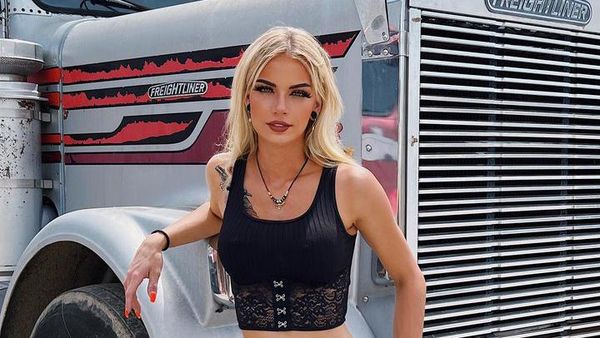 Foto Supir Truk Cantik yang Gajinya Miliaran Rupiah, Menolak Gabung OnlyFans